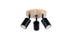 Plafon VERDO 3P czarny