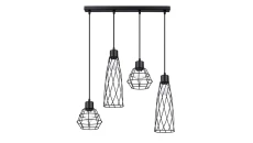 Lampa wisząca SUBA 4L czarna