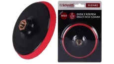 Tarcza dysk szlifierski 125mm M14 z rzepem do szlifierki Schmith