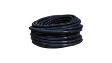 Rura spiralna wysokoelastyczna czarna 320N samogasnąca PVC +5C +60C PV UV fi 8 /30m/