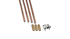 Uziom 6m komplet uziemiający MIEDZIOWANY + osprzęt