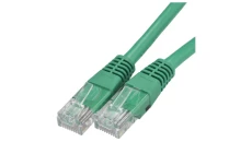 Patchcord UTP kat.5e kabel sieciowy LAN 2x RJ45 linka zielony 0,25m
