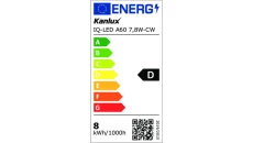 Żarówka LED E27 IQ-LED A60 7,8W-CW 1055lm 6500K barwa zimna 3 lata Gwarancji 36678
