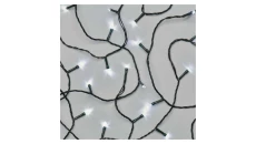 Lampki choinkowe 120 LED 12m zimna biel, zielony przewód, 8 programów, IP44 D4AC08