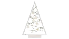 Dekoracje - 15 LED choinka 40 cm 2x AA, ciepła biel, IP20, timer DCWW27