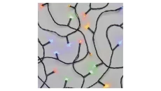 Lampki choinkowe 180LED 18m multikolor, zielony przewód, 8 programów, IP44 D4AM09