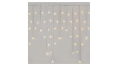 Oświetlenie świątecz. sople 300LED 5m ciepła biel, przeź. przew.,8 programów, timer, pilot D4CW02