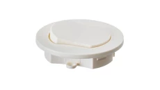 Włącznik meblowy biały wpuszczany fi65 230V 2,5A z kablem 2m 2x0,75mm2