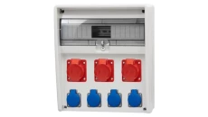 Rozdzielnica ULISSE 17M - gniazda 3x32A 5p, 4x230V /17 modułów/