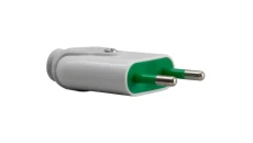 Wtyczka płaska 10A 250V biała FWB 51.220