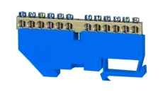 Listwa ochronna 12-modułowa 12x16mm2 wysoka podstawa - niebieska