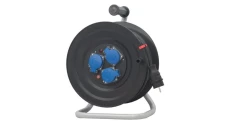 Przedłużacz na bębnie plastikowym NERO-240 3x230V IP44 3x1,5 (OW) /15m/ z termikiem i kontrolką