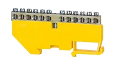 Listwa ochronna 12-modułowa 12x16mm2 wysoka podstawa - żółta