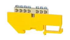 Listwa ochronna 7-modułowa 7x16mm2 wysoka podstawa - żółta
