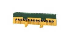 Listwa ochronna ZPI 15-modułowa (15x16mm2) IP20 AL/CU - żółto/zielona