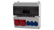Rozdzielnica LAGO 17M - gniazda 2x16A 5p, 3x230V /17 modułów/