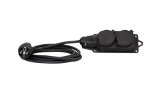 Przedłużacz listwowy gumowy 2x230V(2x2P+Z) OW (H05RR-F) 3x2,5-25m