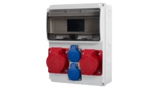 Rozdzielnica ULISSE 11M - gniazda 2x32A 5p, 2x230V /11 modułów/