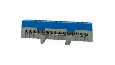 Listwa ochronna ZPI 15-modułowa (15x16mm2) IP20 AL/CU - niebieska