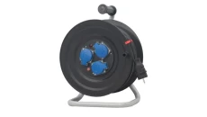 Przedłużacz na bębnie plastikowym NERO-290 3x230V IP44 3x2,5 (OW) /30m/ z termikiem i kontrolką