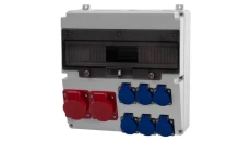 Rozdzielnica LAGO 17M - gniazda 2x32A 5p, 6x230V /17 modułów/
