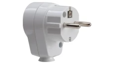Wtyczka kątowa 230V z gniazdem