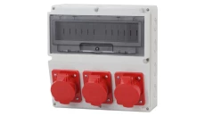 Rozdzielnica LAGO 14M - gniazda 16A 5p, 2x32A 5p /14 modułów/