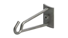 Hak dystansowy do zawieszenia elementów osprzętu na słupach okrągłych, przystosowany do mocowania taśmą, d=16 mm (S3026T)