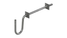 Trzon hakowy skośny do mocowania izolatorów N-80 (K20)