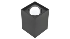 Oprawa sufitowa Corona Black ruchoma prostokąt alu