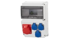 Rozdzielnica LAGO 10M - gniazda 16A 5p, 3x230V /10 modułów/