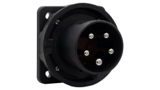 Wtyk siłowy tablicowy odbiornikowy 63A 5p 380V-415V /FE/ IP67 czarny