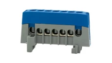 Listwa ochronna ZPI 7-modułowa (7x16mm2) IP20 AL/CU - niebieska