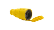 Gniazdo gumowe NOVA 230V 16A IP44 żółte