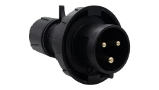 Wtyczka przemysłowa - przenośna 16A 3p 200V-250V /FE/ IP67 czarna