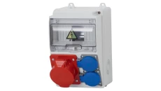 Rozdzielnica LAGO 7M - gniazda 16/5, 2x230V /7 modułów/