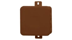 Puszka hermetyczna V5, termoplast 75x75x41 IP54, brązowa - klik, 12 osłabień