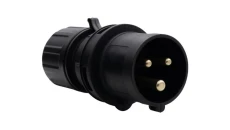 Wtyczka przemysłowa - przenośna 16A 3p 200V-250V /FE/ IP44 czarna