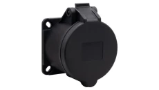 Gniazdo tablicowe proste 32A 5p 380V-415V /FE/ IP44 czarne