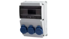 Rozdzielnica LAGO 10M - gniazda 3x230V IP65 /10 modułów/