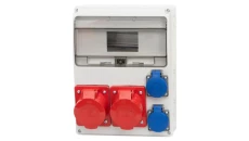 Rozdzielnica LAGO 11M - gniazda 2x32A 5p, 2x230V /11 modułów/
