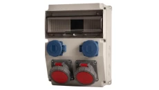 Rozdzielnica CAJA 12M - gniazda 2x32A 5p, 2x230V IP65 /12 modułów/