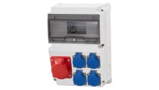 Rozdzielnica LAGO 10M - gniazda 32A 5p, 4x230V /10 modułów/