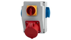 Rozdzielnia RS-KOMBI - gniazda 16A 5p, 2x230V, L/P (16A-Z)