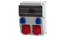 Rozdzielnica CAJA 12M - gniazda 2x16A 5p, 2x230V /12 modułów/