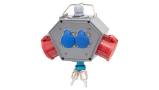 Rozdzielnica POLYBOX - gniazda 16A 5p, 32A 5p, 2x230V + 3xAIR(powietrze)
