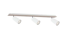 Spot nowoczesny 3xGU10 EYE WHITE WOOD