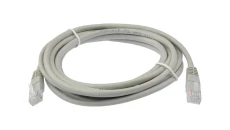 Patchcord UTP kat.6 kabel sieciowy LAN 2x RJ45 linka szary 3m