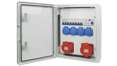 Rozdzielnica budowlana ROZDZIELNIA ELEKTRYCZNA ROZDZIELNICA BUDOWLANA SKRZYNKA ABS 32A 16A RSZ12-114FC112