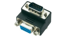 Przejście SVGA (wtyk D-Sub 15-pin / gniazdo D-Sub 15-pin) Adapter kątowy 90